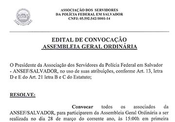 Imagem da notícia Edital de Prestação de Contas